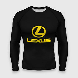 Рашгард мужской Lexus yellow logo, цвет: 3D-принт