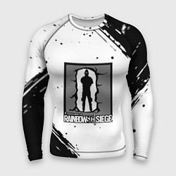 Рашгард мужской Rainbow six текстура лого шутер, цвет: 3D-принт