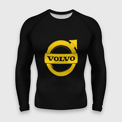 Рашгард мужской Volvo yellow logo, цвет: 3D-принт