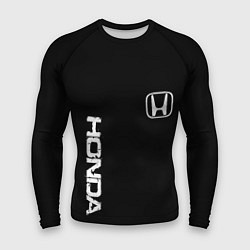 Рашгард мужской Honda white logo auto, цвет: 3D-принт