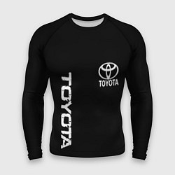 Мужской рашгард Toyota logo white steel