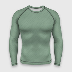 Мужской рашгард Текстура пыльно-зелёный однотонный