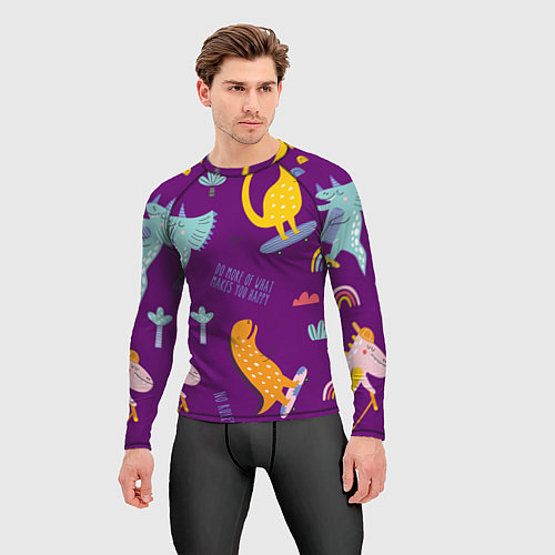 Мужской рашгард No rules / 3D-принт – фото 3