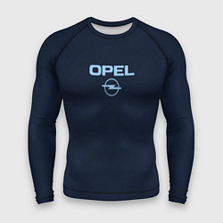 Рашгард мужской Opel тёмно-синий, цвет: 3D-принт