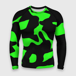 Мужской рашгард Зелёный камуфляж милитари