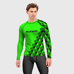 Рашгард мужской Haval ярко-зелёный, цвет: 3D-принт — фото 2