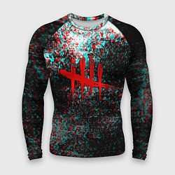 Мужской рашгард Dead by daylight краски глитч