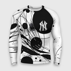 Мужской рашгард New York Yankees baseball team - abstraction