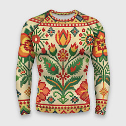 Мужской рашгард Славянский узор и орнамент