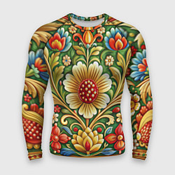 Мужской рашгард Стиль советского ковра узоры и орнамент