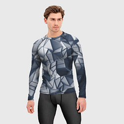 Рашгард мужской Геометрические грани, цвет: 3D-принт — фото 2