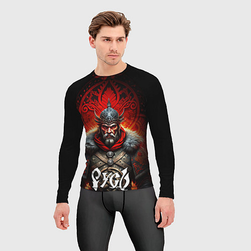 Мужской рашгард Русь славянин / 3D-принт – фото 3