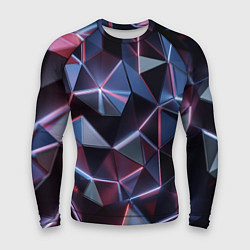 Мужской рашгард Неоновые геометрические плиты