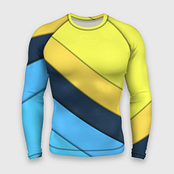 Рашгард мужской Геометрия полосы спорт, цвет: 3D-принт