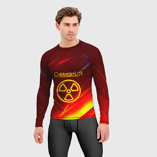 Мужской рашгард Чернобыль лайт стрипсы / 3D-принт – фото 3