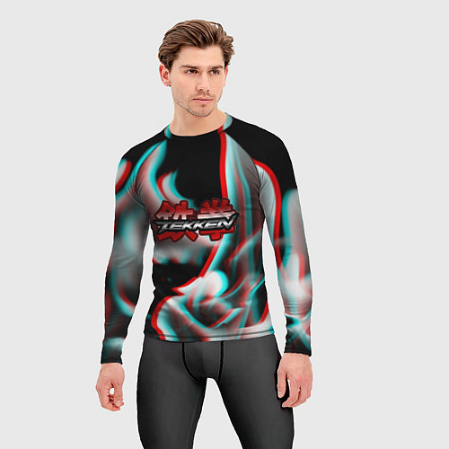 Мужской рашгард Tekken fire glitch / 3D-принт – фото 3