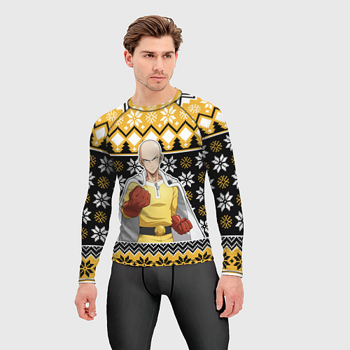 Мужской рашгард One-Punch Man sweater / 3D-принт – фото 3