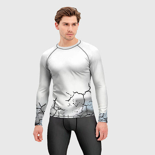 Мужской рашгард Одинокий борец на просторах / 3D-принт – фото 3