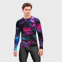Рашгард мужской Tekken neon colors, цвет: 3D-принт — фото 2