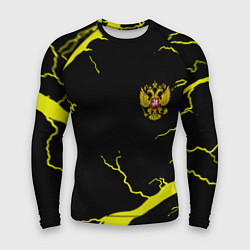 Мужской рашгард Россия шторм герб