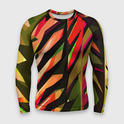 Мужской рашгард Красно-чёрная абстракция