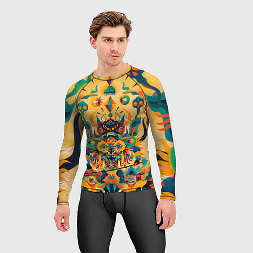 Мужской рашгард Китайский монстр / 3D-принт – фото 3