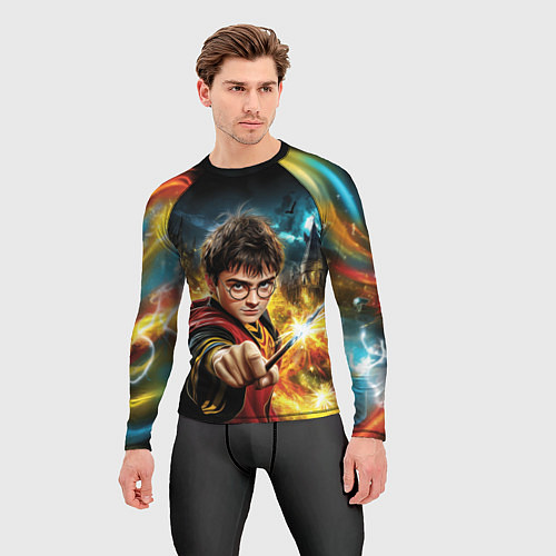 Мужской рашгард Гарри Поттер и магия / 3D-принт – фото 3