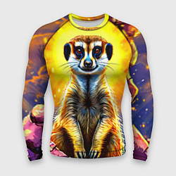 Рашгард мужской Сурикат в яркиз лучах солнца, цвет: 3D-принт