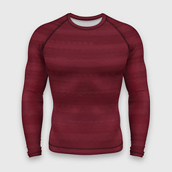 Мужской рашгард Винный красный полосатый