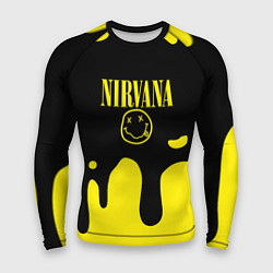 Рашгард мужской Нирвана потёки, цвет: 3D-принт