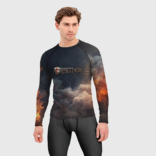 Мужской рашгард Stronghold Crusader logo / 3D-принт – фото 3