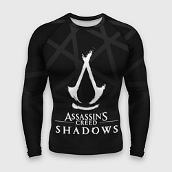 Рашгард мужской Assassins creed shadows - монохромный, цвет: 3D-принт