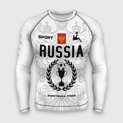 Рашгард мужской Футбольная форма Россия с номером 10, цвет: 3D-принт