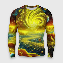 Рашгард мужской Neon galaxy - ai art fantasy, цвет: 3D-принт