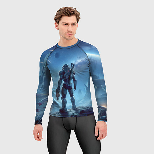 Мужской рашгард Mass Effect - ai art fantasy / 3D-принт – фото 3
