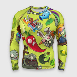 Рашгард мужской Растения против зомби с героями, цвет: 3D-принт