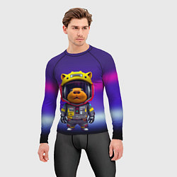 Рашгард мужской Baby capybara - cyberpunk, цвет: 3D-принт — фото 2