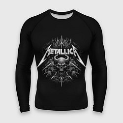 Рашгард мужской The horned skull - Metallica, цвет: 3D-принт