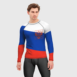 Рашгард мужской Россия флаг с гербом, цвет: 3D-принт — фото 2