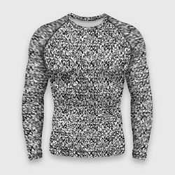 Мужской рашгард Чёрно-белый текстурный