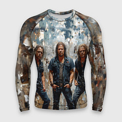 Рашгард мужской Metallica масляной краской, цвет: 3D-принт
