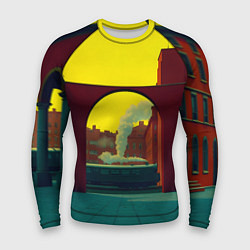 Мужской рашгард Арт с поездом