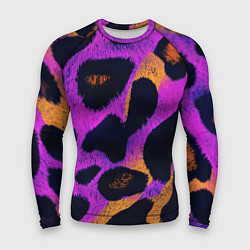 Мужской рашгард Неоновый леопардовый узор