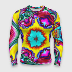 Мужской рашгард Абстракция узор фракталы