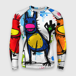 Рашгард мужской Веселые зверята, цвет: 3D-принт