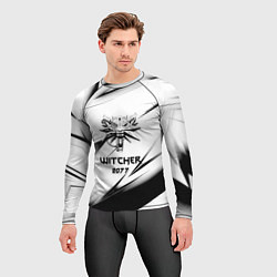 Рашгард мужской Ведьмак stripes, цвет: 3D-принт — фото 2