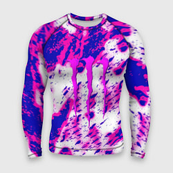 Мужской рашгард Monster energy краски гранж