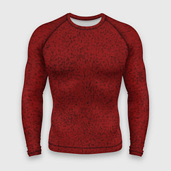 Рашгард мужской Тёмный красный в крапинку, цвет: 3D-принт