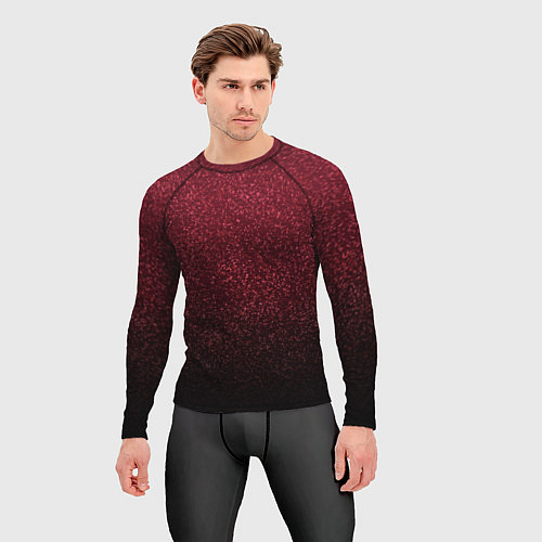 Мужской рашгард Амарантовый градиент крошка / 3D-принт – фото 3