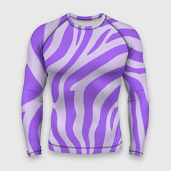 Рашгард мужской Лавандовый тигровый паттерн, цвет: 3D-принт